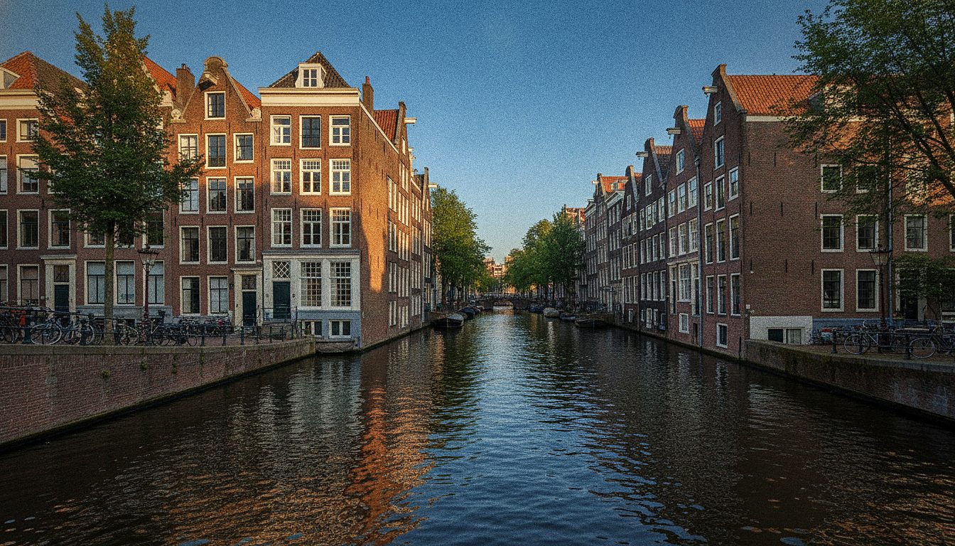 Case sul canale nel quartiere del Jordaan ad Amsterdam, tappa del tour guidato su Anna Frank quando i biglietti del museo sono esauriti